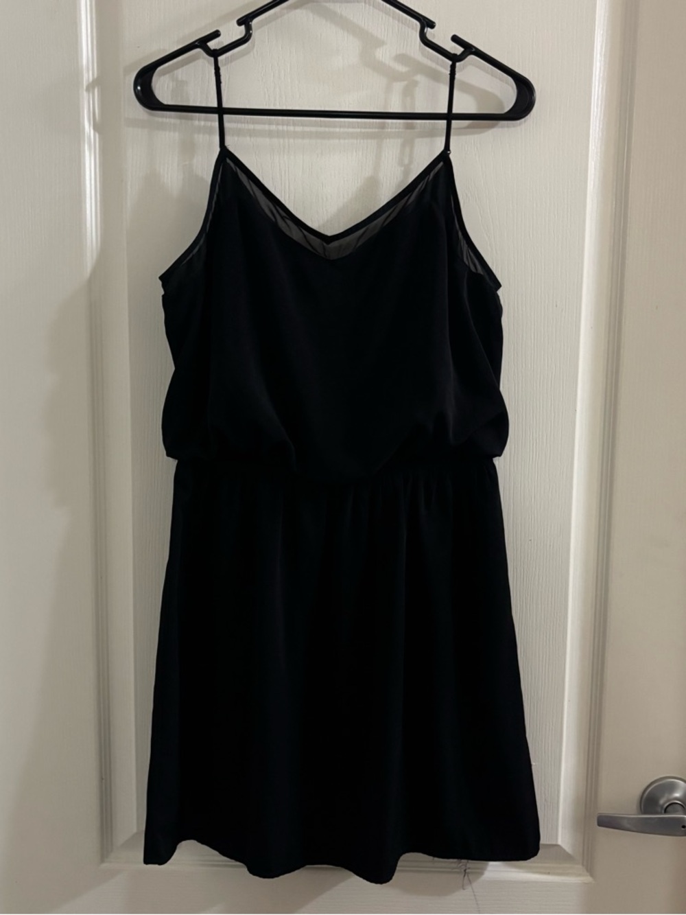 Express Black Spaghetti Strap Mini Dress